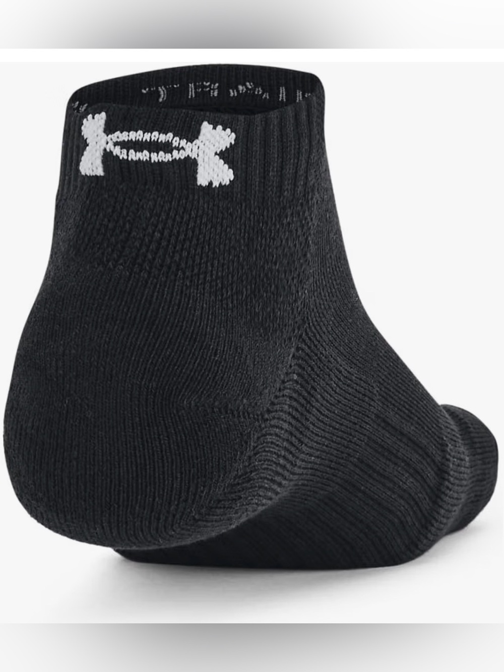 Under Armour Unisex-Adult Training Cotton Low Socks 6 Pack, Black/Black 2629